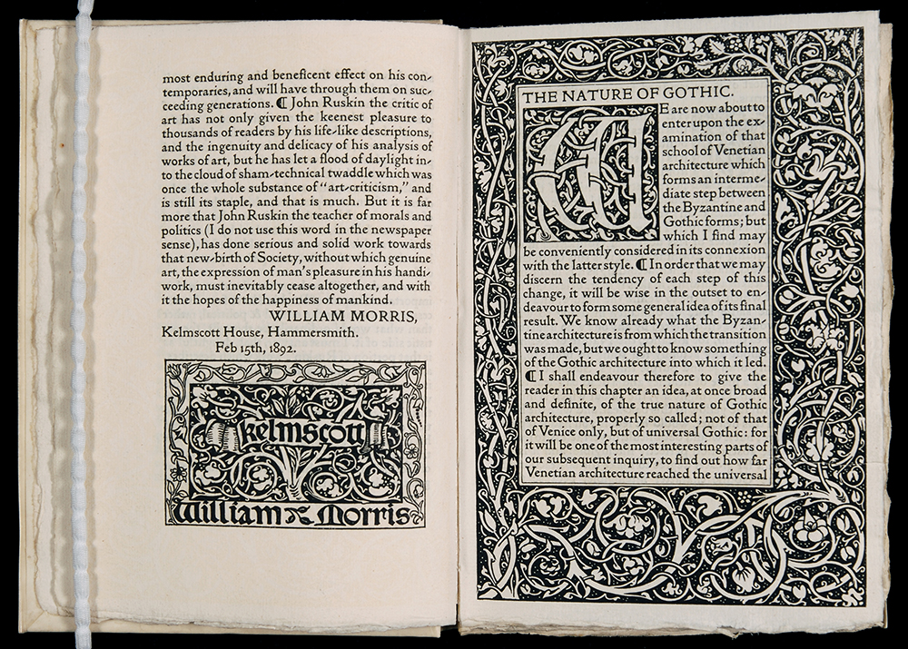 6. WIlliam Morris, Kelmscott Press - Nature of Gothic, 1892. Image © the Guild of St George, Museums Sheffield..jpg