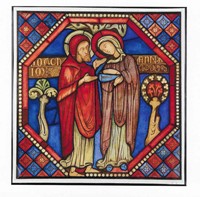Study of Stained Glass 'Joachim and Anna'